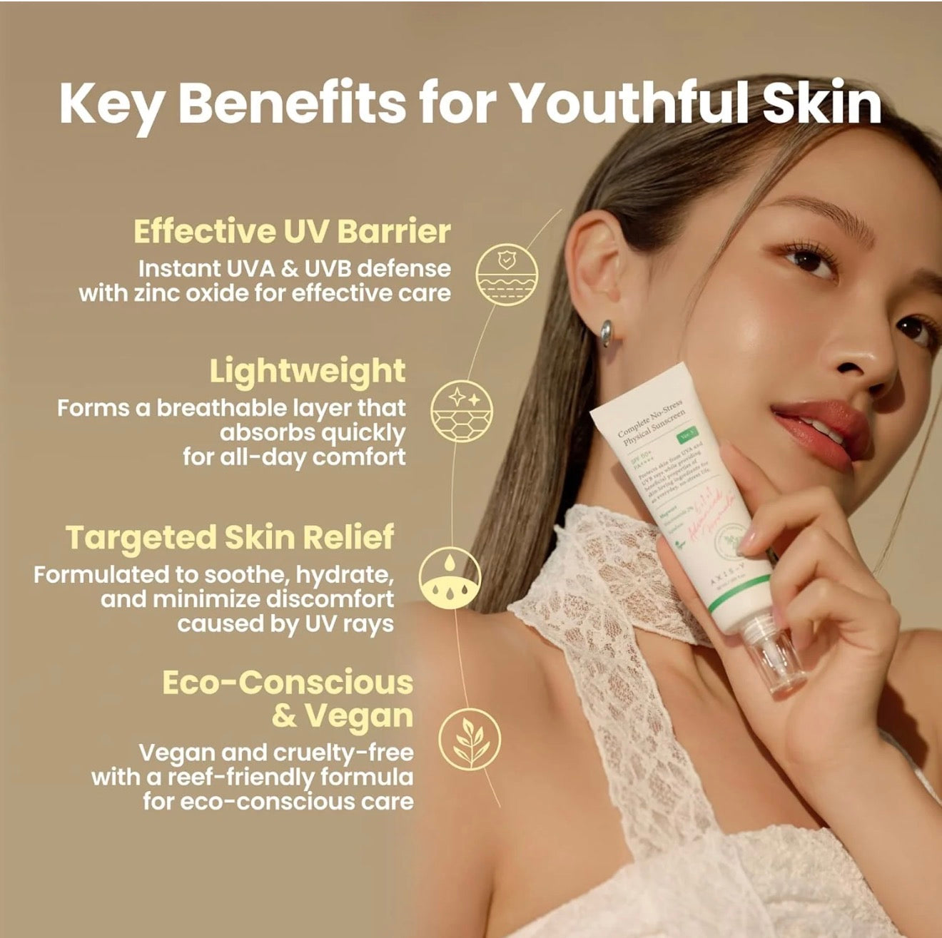 Axis-Y Complete No-Stress Physical Sunscreen 50mL