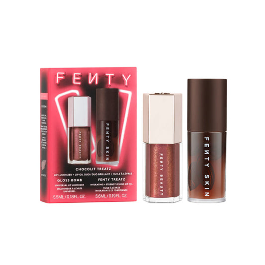 Fenty beauty Chocolit Treatz Lip
Luminizer + Lip Oil duo