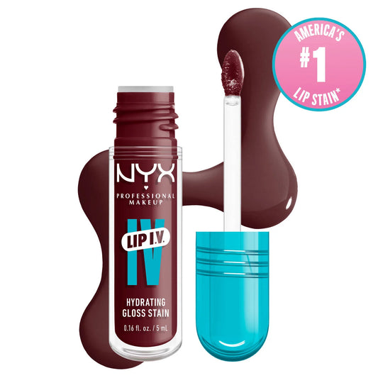 NYX Professional Makeup Lip I.V. Hydrating Lip Gloss Stain 14 Mauve N' Moist