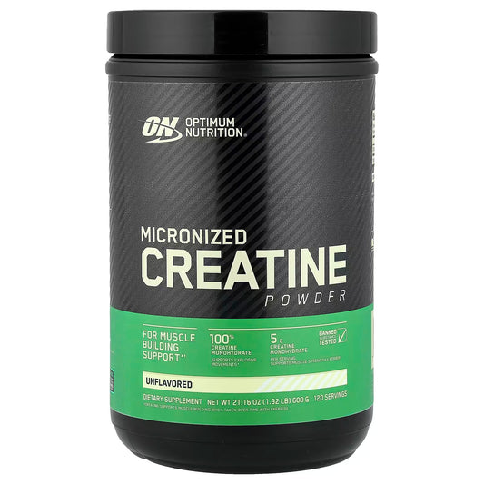 Optimum Nutrition Micronized Creatine Powder, Unflavored, (600 g)
