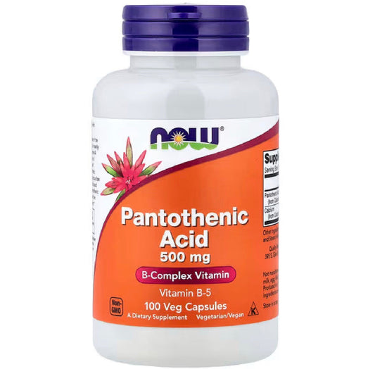NOW Foods, Pantothenic Acid, 500 mg, 100 Veg Capsules