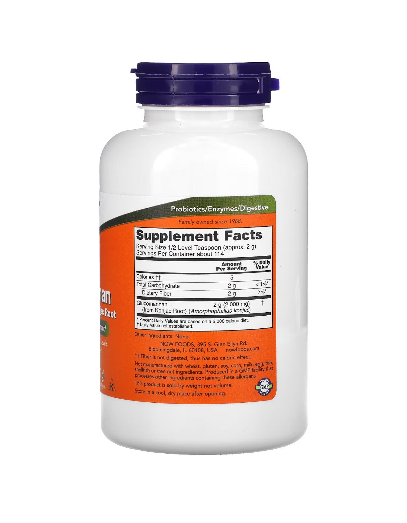 NOW Foods Glucomannan, Pure Powder, 8 oz (227 g)