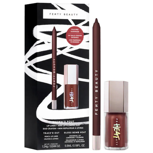 Fenty Beauty by Rihanna
Brown'd Pout Lip Liner + Mini Lip Plumper Duo