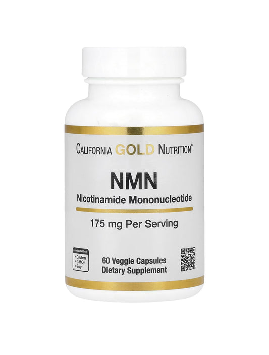 California Gold Nutrition NMN, 175 mg, 60 Veggie Capsules