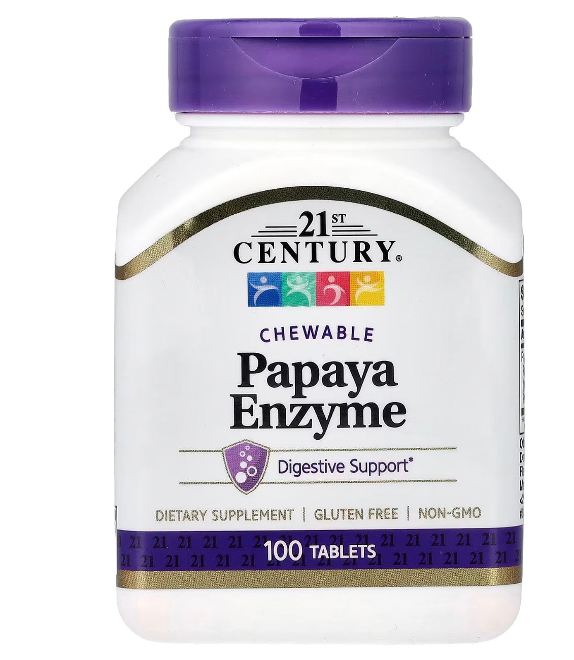 21st CENTURY Papaya Enzyme 100