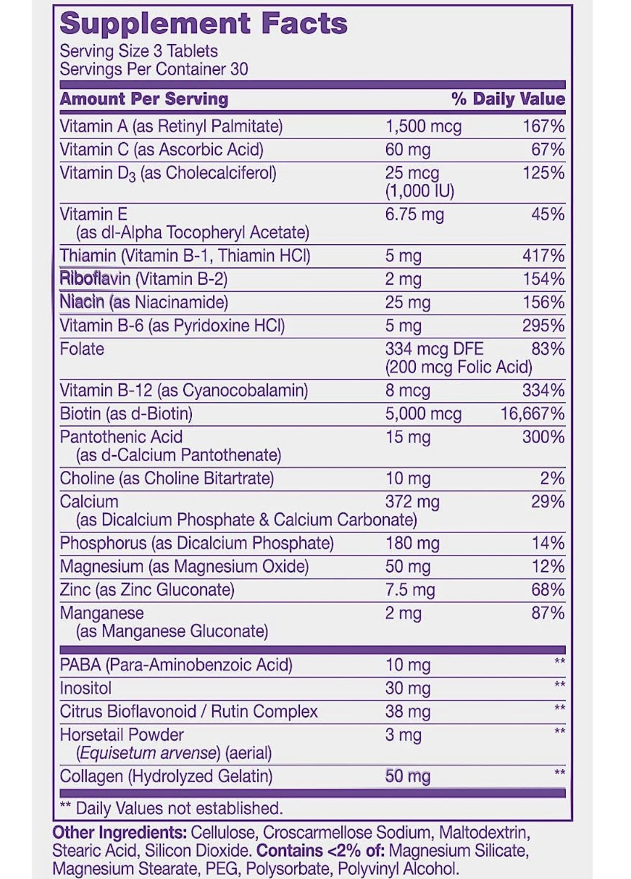 21st Century Hair, Skin and Nails Extra Strength Tablets, 90 Count