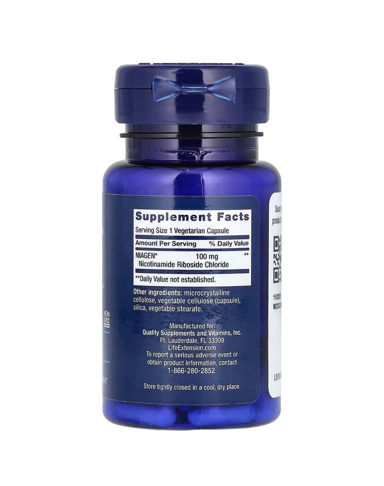 Life Extension NAD+ Cell Regenerator, 100 mg, 30 Vegetarian Capsules