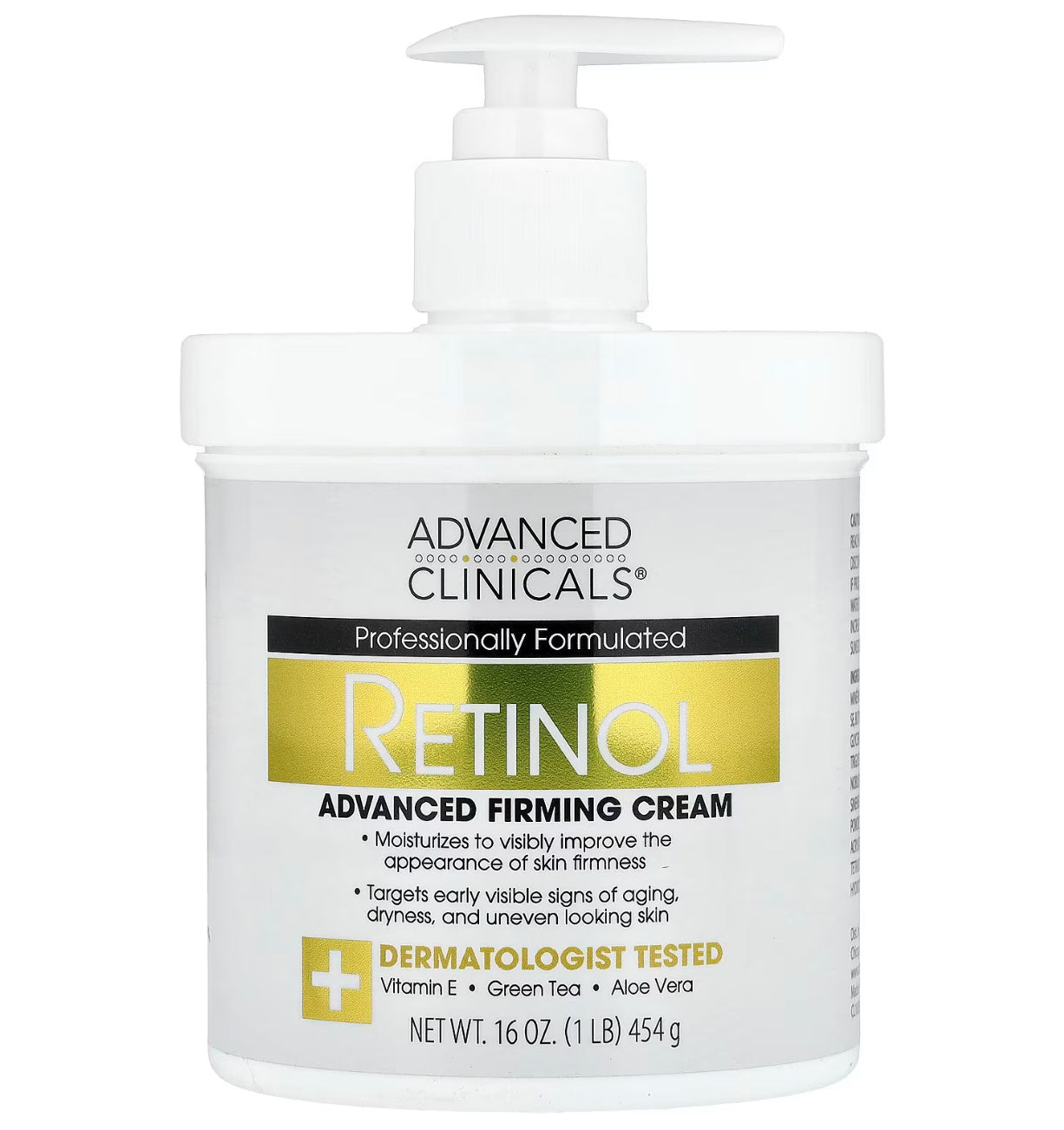 Advanced Clinicals Retinol, Advanced Firming Cream, 16 oz (454 g)