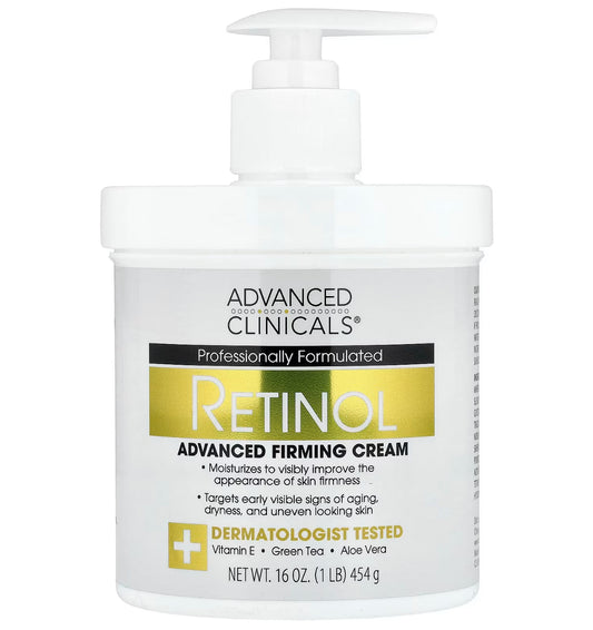 Advanced Clinicals Retinol, Advanced Firming Cream, 16 oz (454 g)