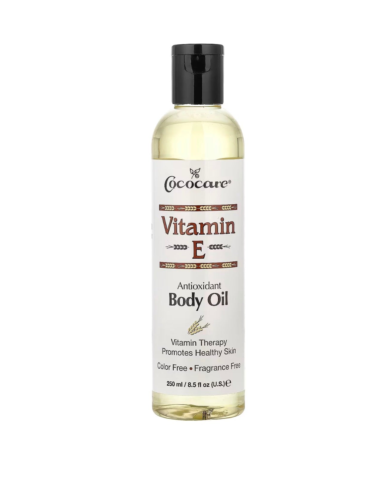 Cococare Vitamin E Antioxidant Body Oil, Fragrance Free, 8.5 fl oz