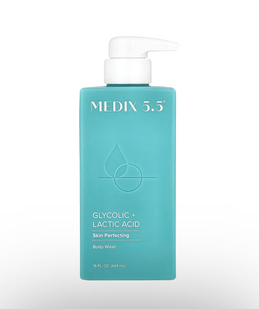 Medix 5.5 Body Wash, Skin Perfecting, Glycolic + Lactic Acid,
15 fl oz (444 ml)
