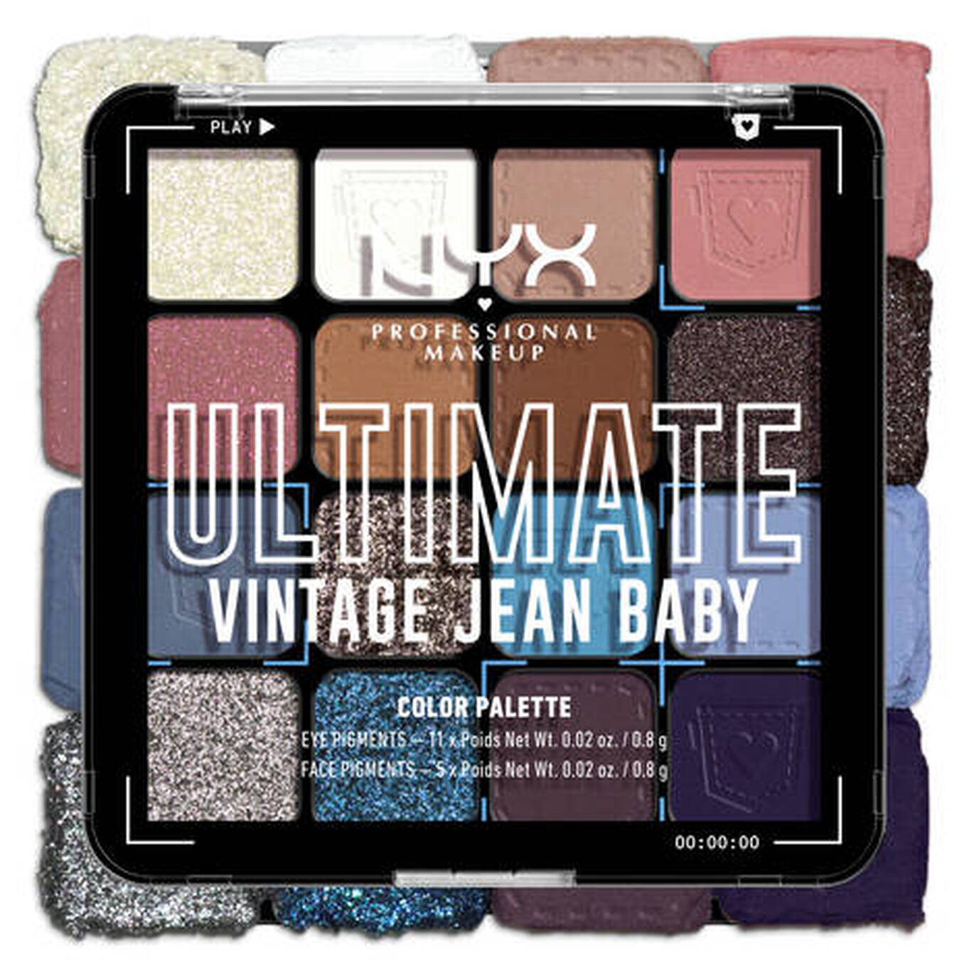 NYX Professional Makeup Ultimate Shadow Palette Vintage Jean Baby