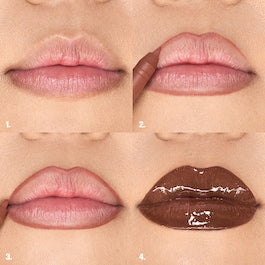 HUDA BEAUTY Juicy coco Lip Gloss + Liner Set