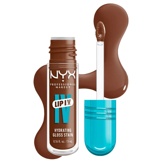 NYX Professional Makeup Lip I.V. Hydrating Lip Gloss Stain
04 - Cocoa Quench!