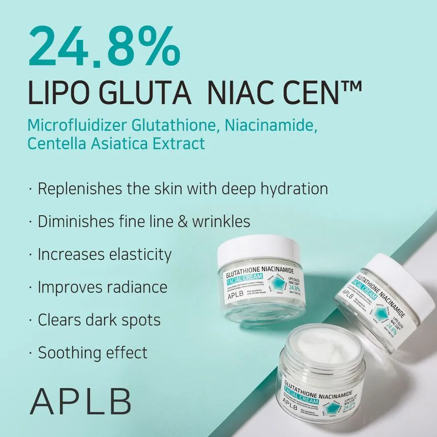 APLB – Crème Visage au Glutathion et à la Niacinamide, 55ml