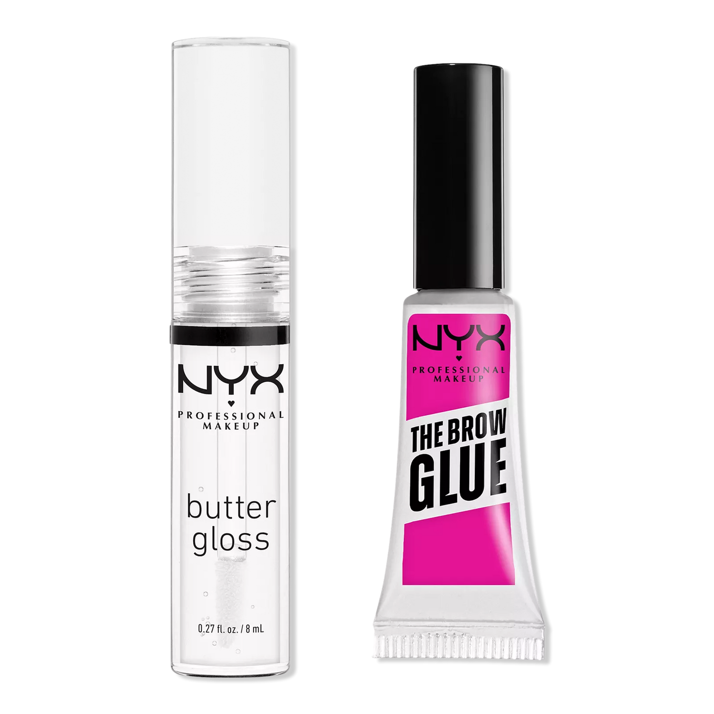 NYX Professional Makeup Butter Gloss & Brow Glue Duo Kit
