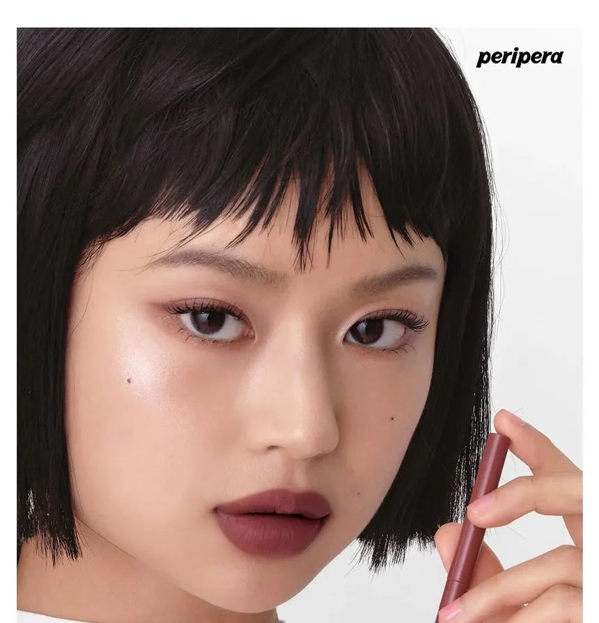 PERIPERA Ink Velvet + Lip Liner Set #02 Wine Nude