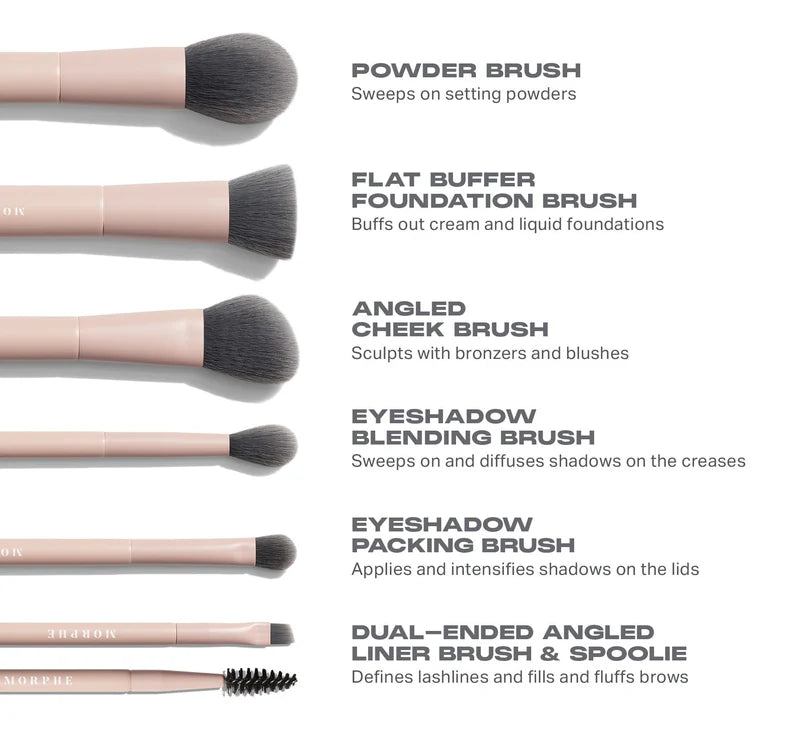 Morphe Shaping Essentials Travel Makeup Brush Set