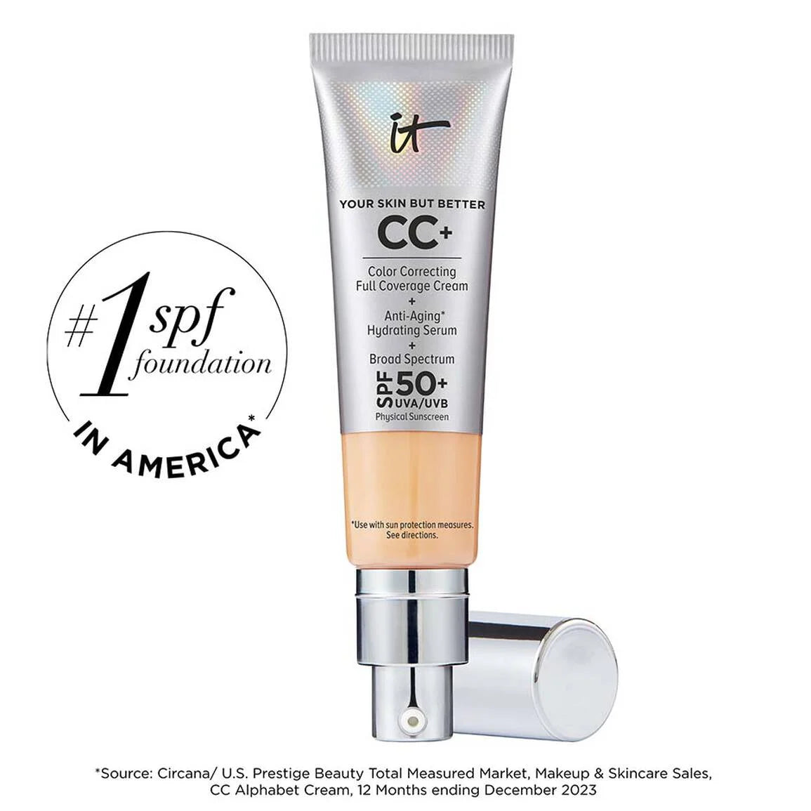 IT Cosmetics
CC+ Cream Full Coverage Color Correcting Foundation with SPF 50+