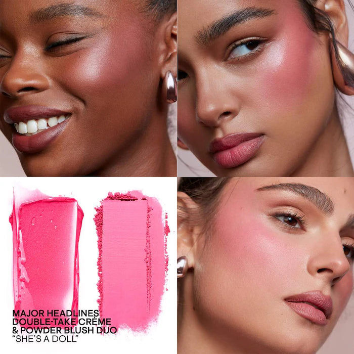 PATRICK TA Major Headlines Double-Take Crème & Powder Blush Duo She's A Doll