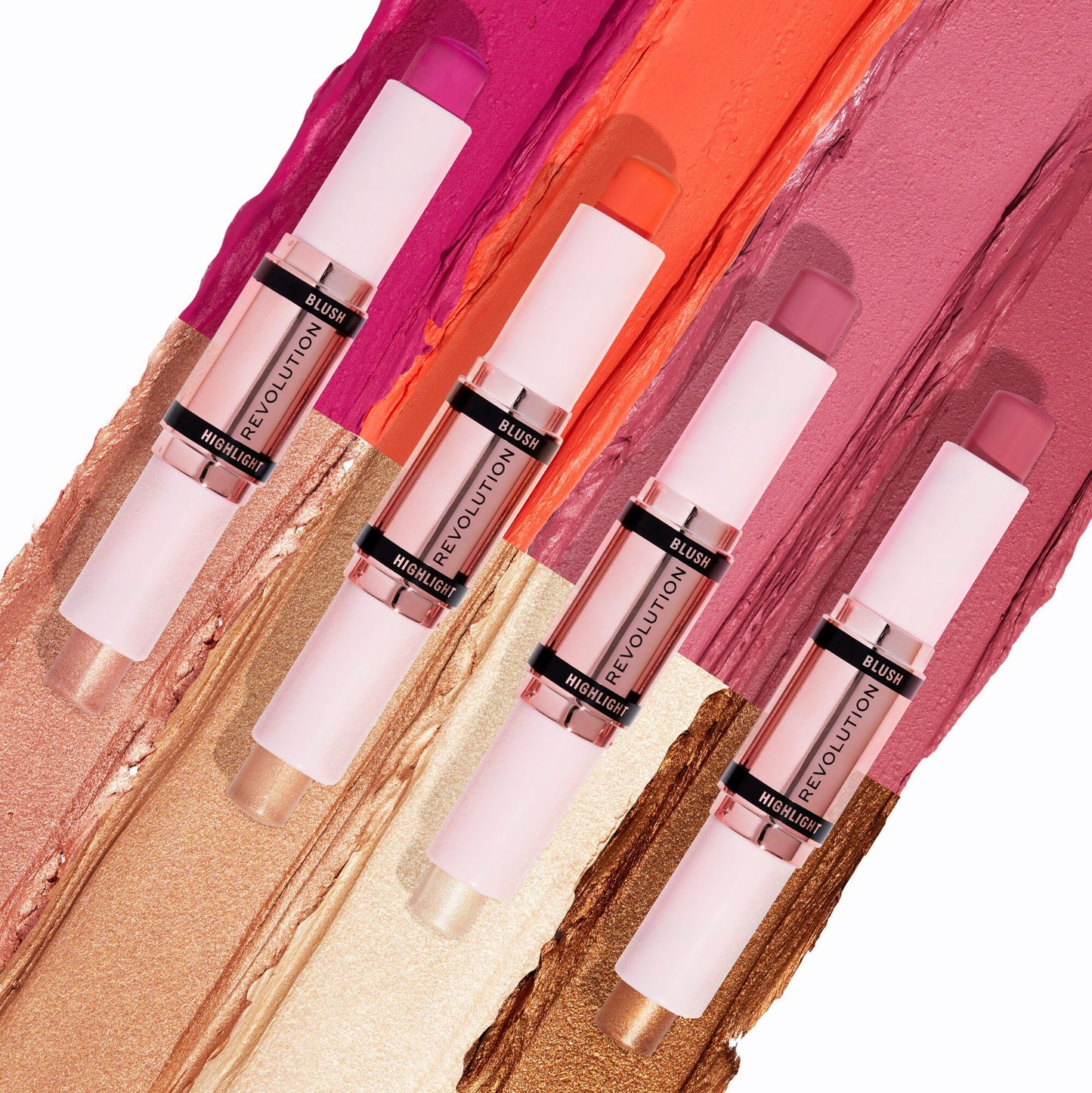 Revolution Blush & Highlight Stick - Mauve Glow