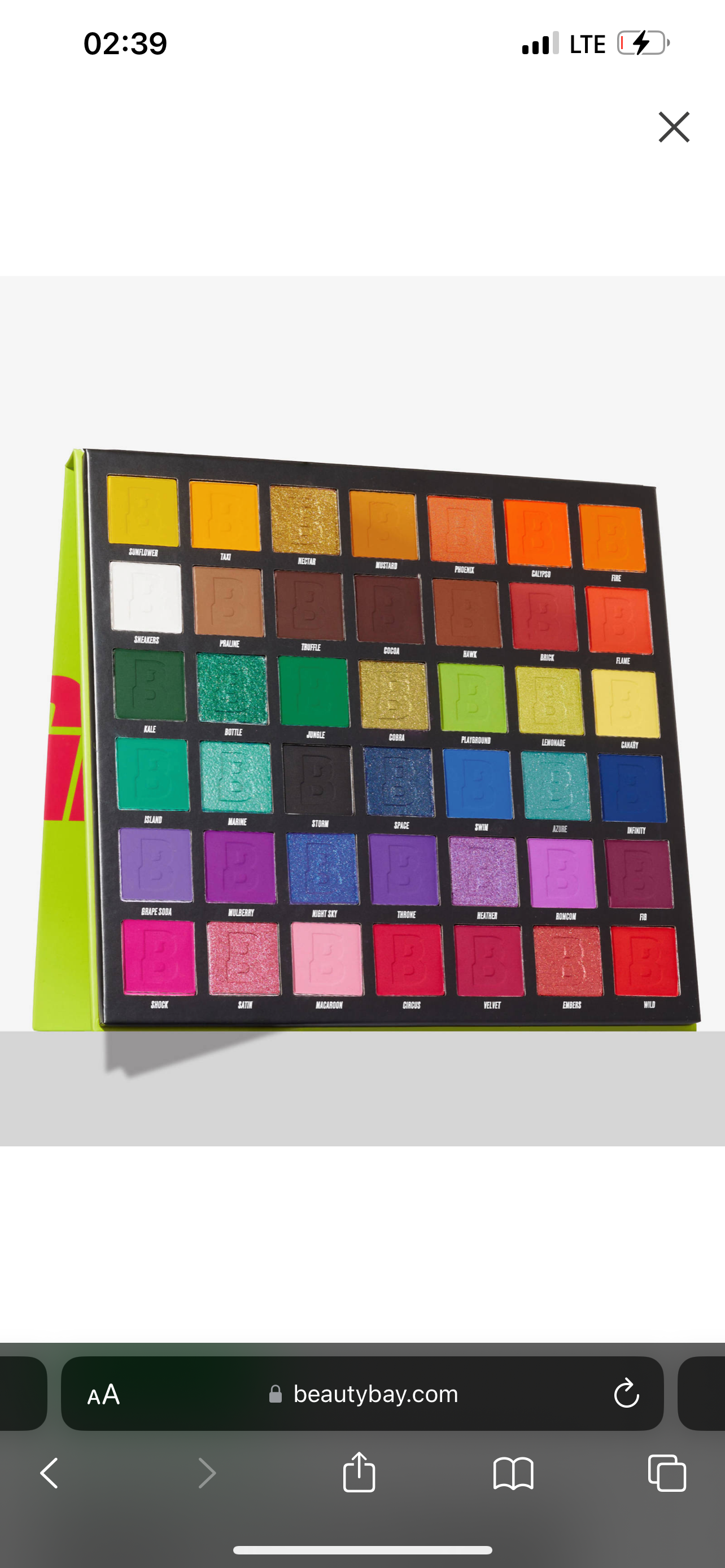 BEAUTY BAY BRIGHT 2 42 COLOUR PALETTE