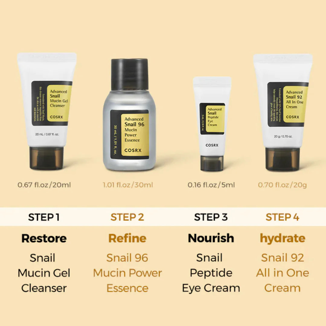 COSRX All About Snail Kit 4-step