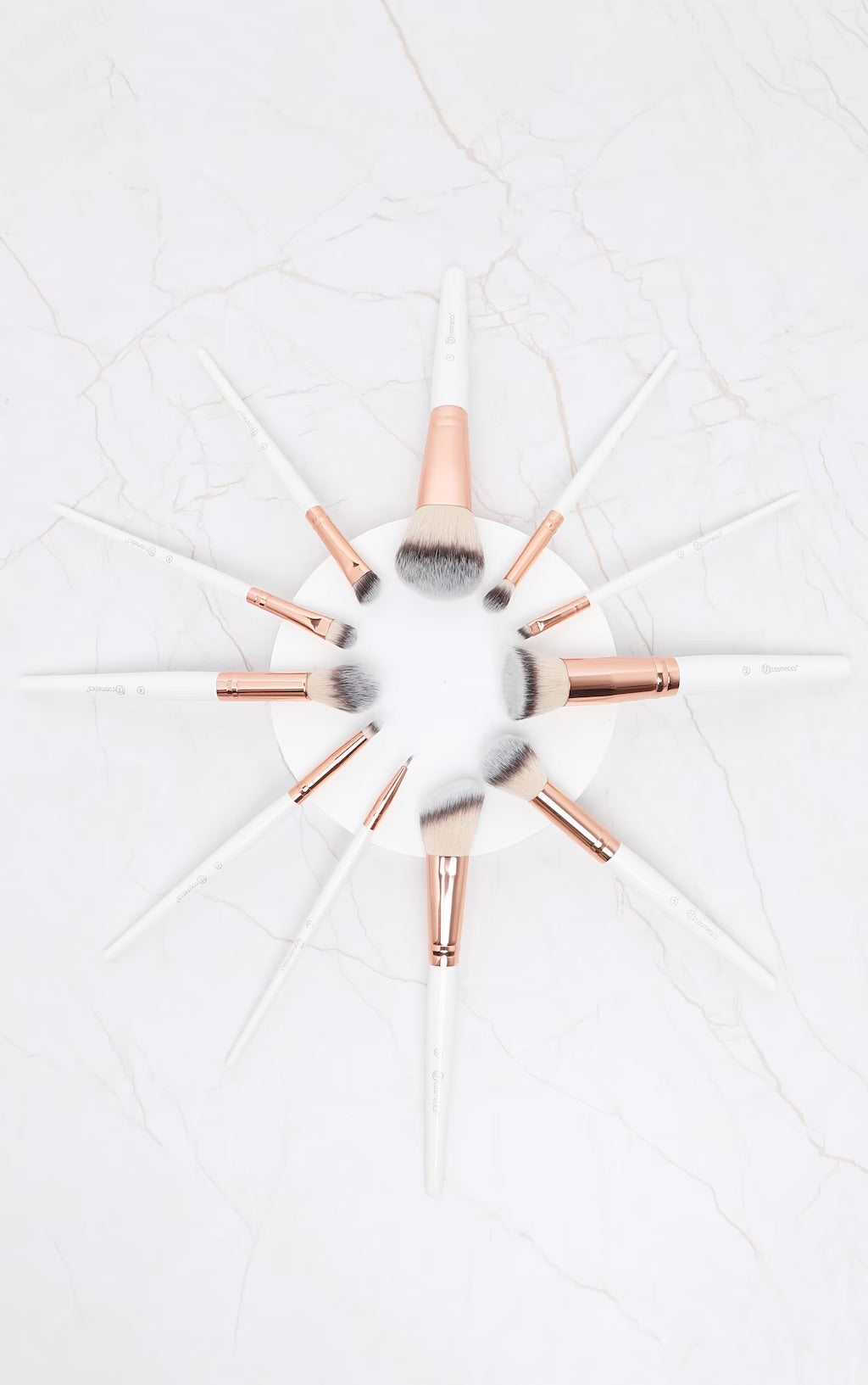 BH Cosmetics Rose Romance Brush Set - 12 Piece
