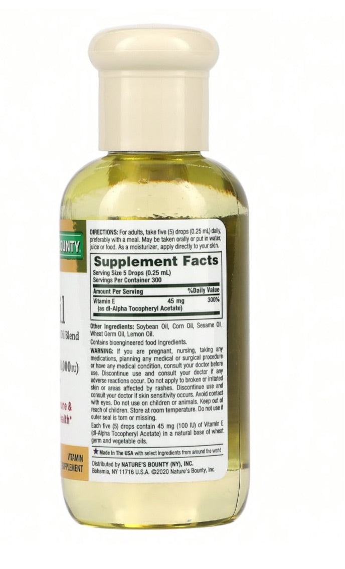 Vitamin E-Oil, 13,500 mg (30,000 IU), 2.5 fl oz (75 ml)