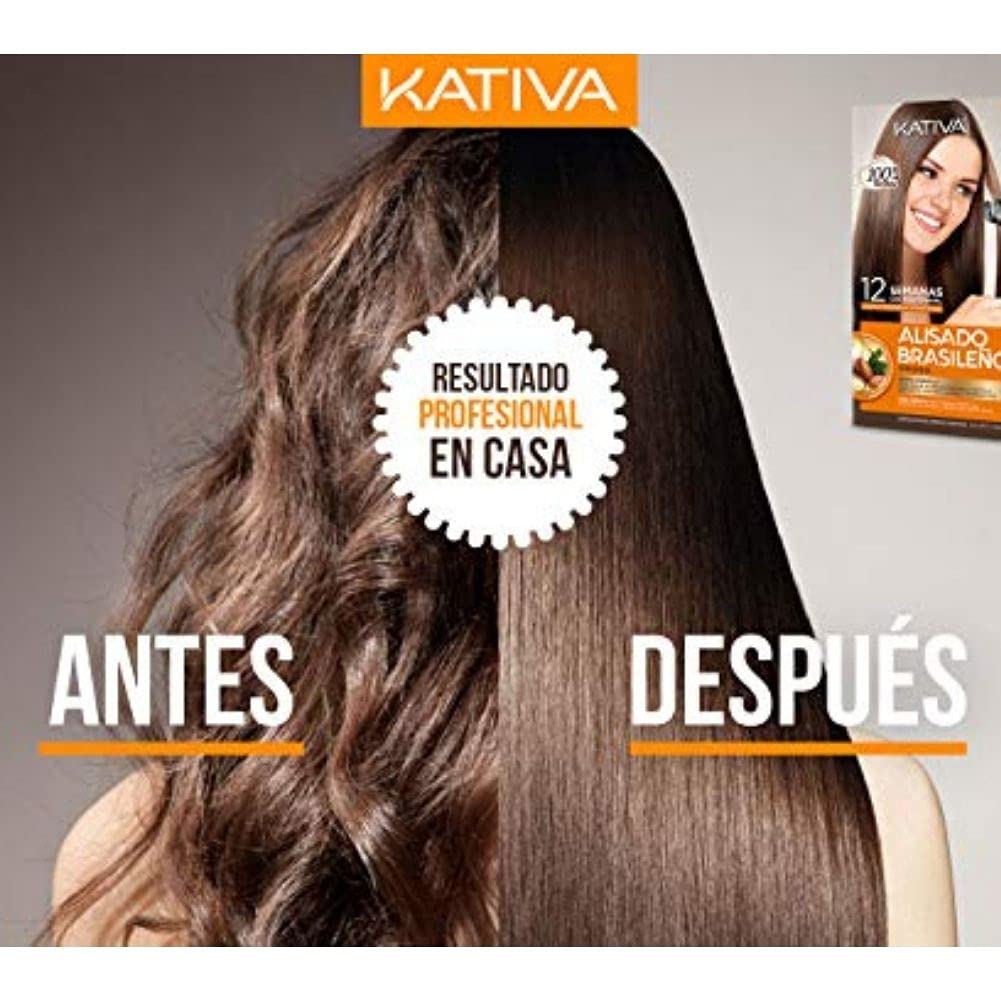 Kativa - Kit de lissage brésilien à la kératine et à l'huile d'argan
