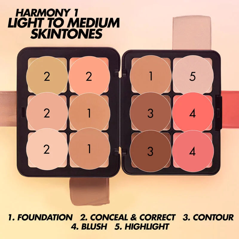 MAKE UP FOR EVER HD SKIN ALL-IN-ONE FACE PALETTE H2 - Harmony 1