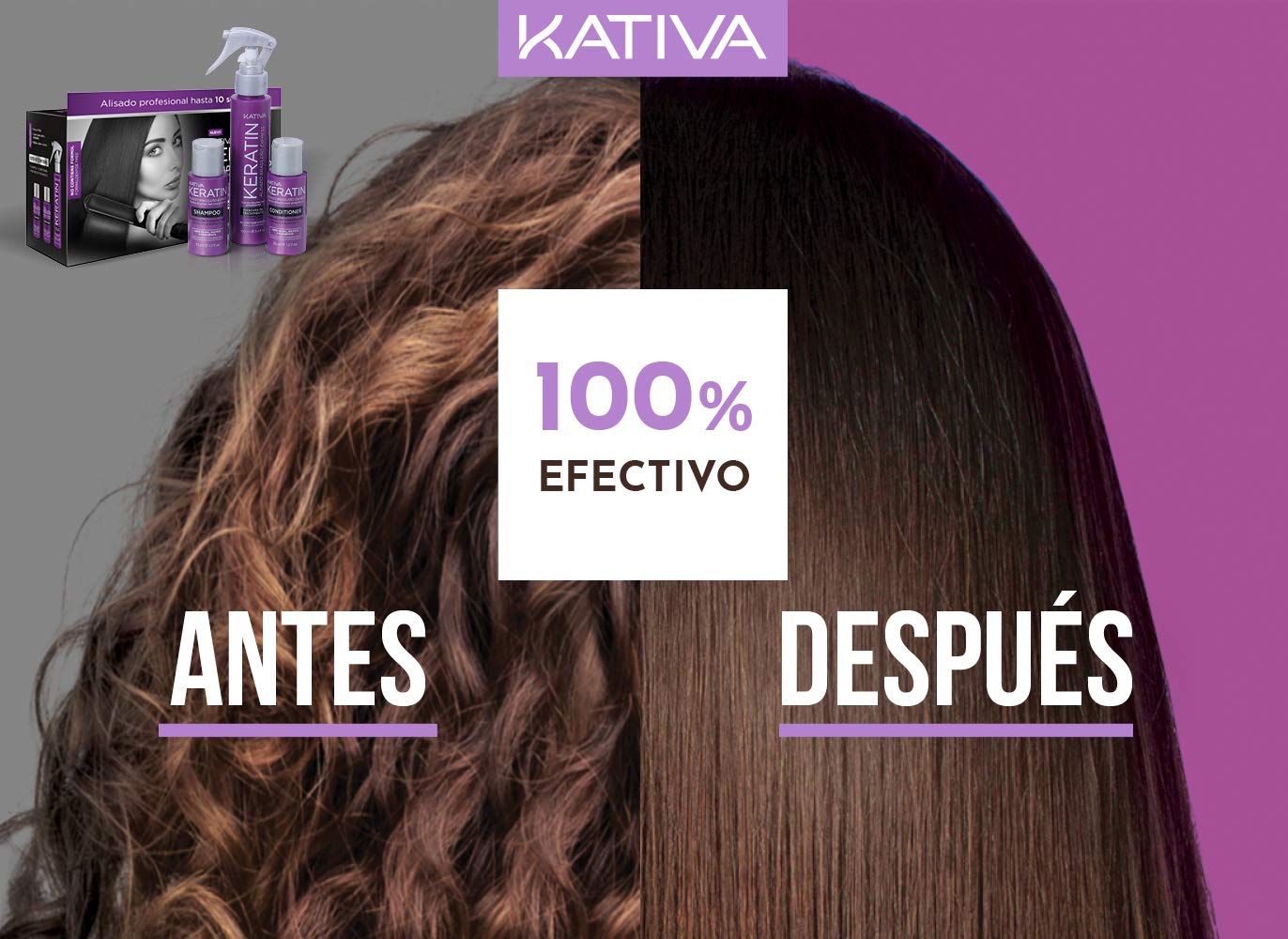 Kativa KERATIN BRAZILIAN HAIR STRAIGHTENING COFFRET