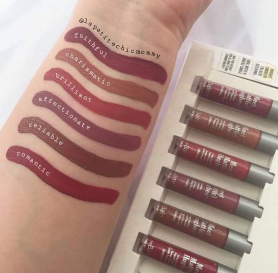 the Balm Meet Matte Hughes® Vol. 2 -- Set of 6 Mini Long-Lasting Liquid Lipsticks