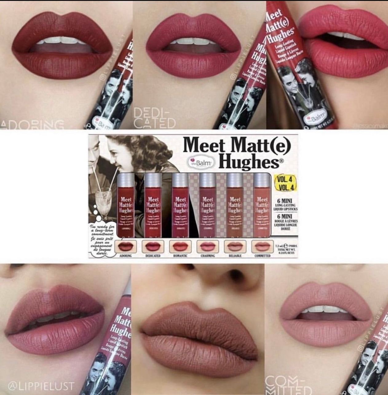 theBalm 6-Piece Meet Matte Hughes Mini Kit Vol 4