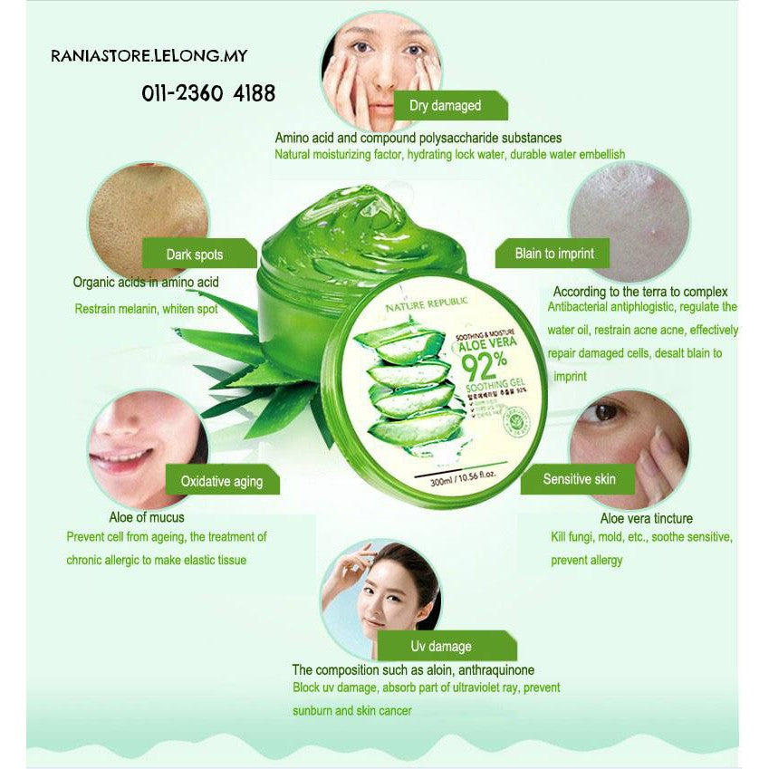 NATURE REPUBLIC Soothing & Moisture Aloe Vera 92% Soothing Gel