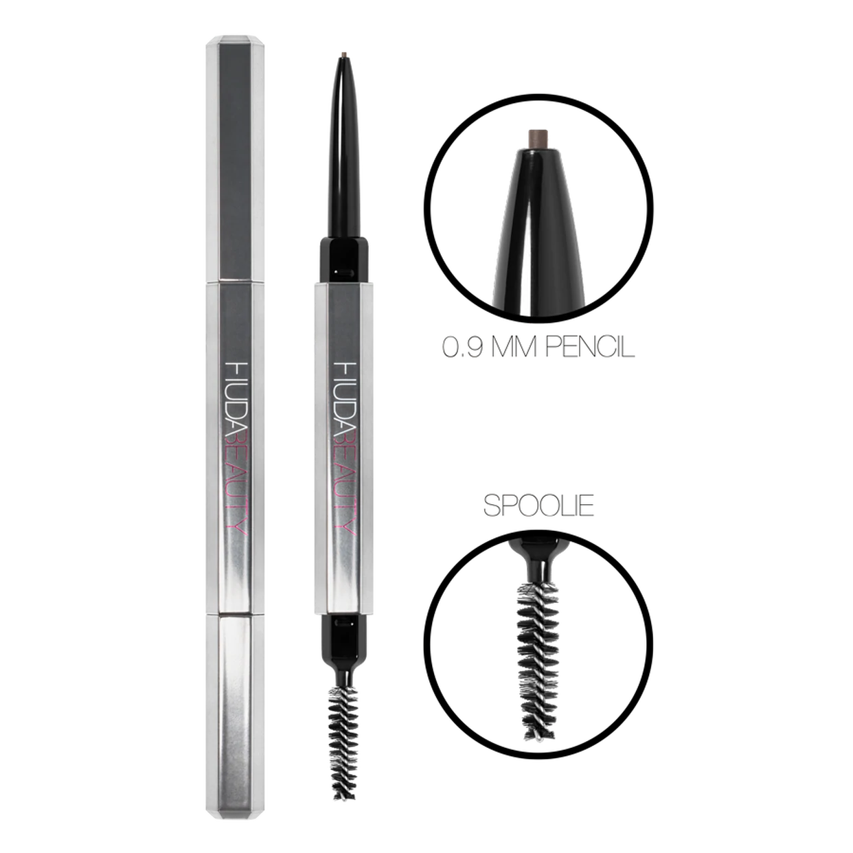 Huda Beauty #BOMBBROWS Microshade Brow Pencil Black Brown - 7