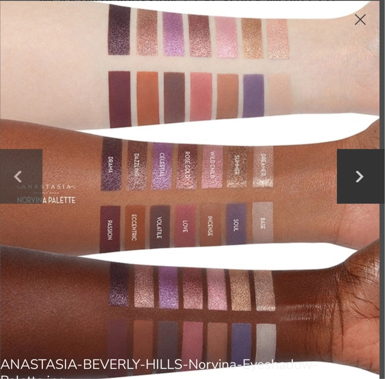 Anastasia Beverly Hills Eyeshadow Palette Rose Gold Collection