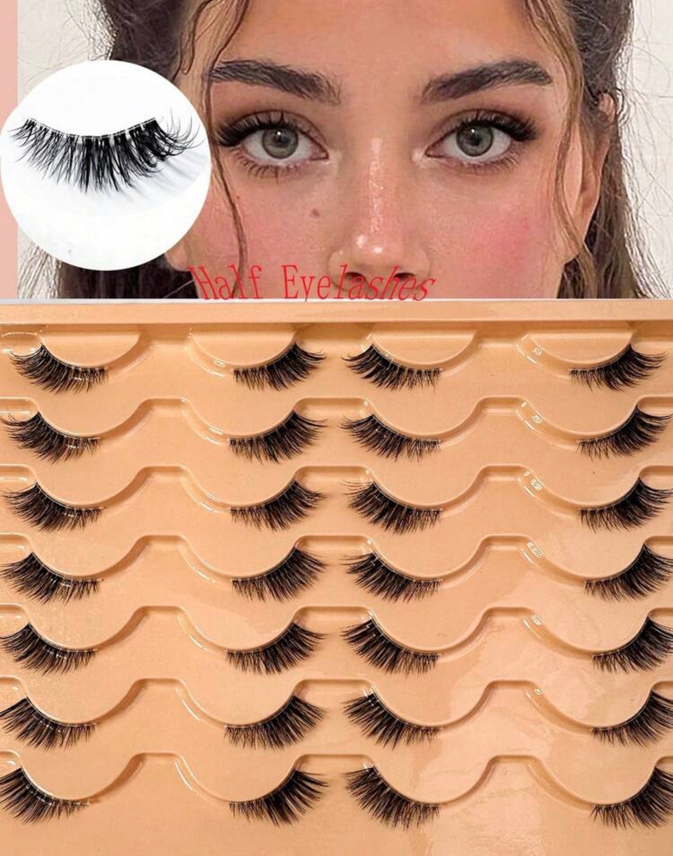 Fluffy & Soft Cat Eye False Eyelashes, 14 Pairs