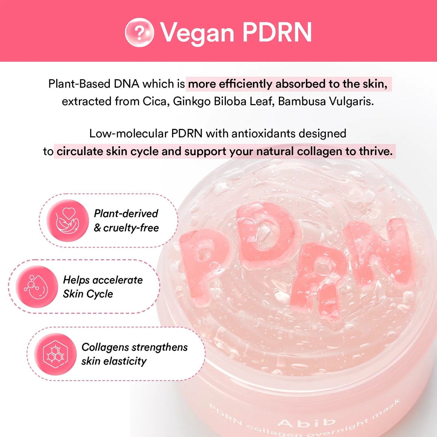Abib PDRN collagen overnight mask Firming jelly