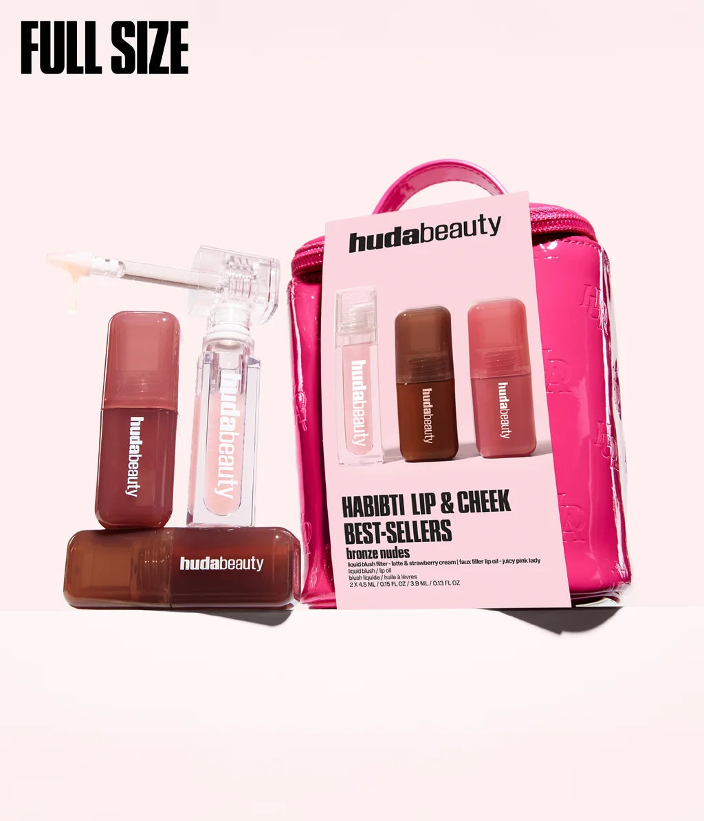 HUDA BEAUTY Habibti Lip And Cheek Best
Sellers Kit