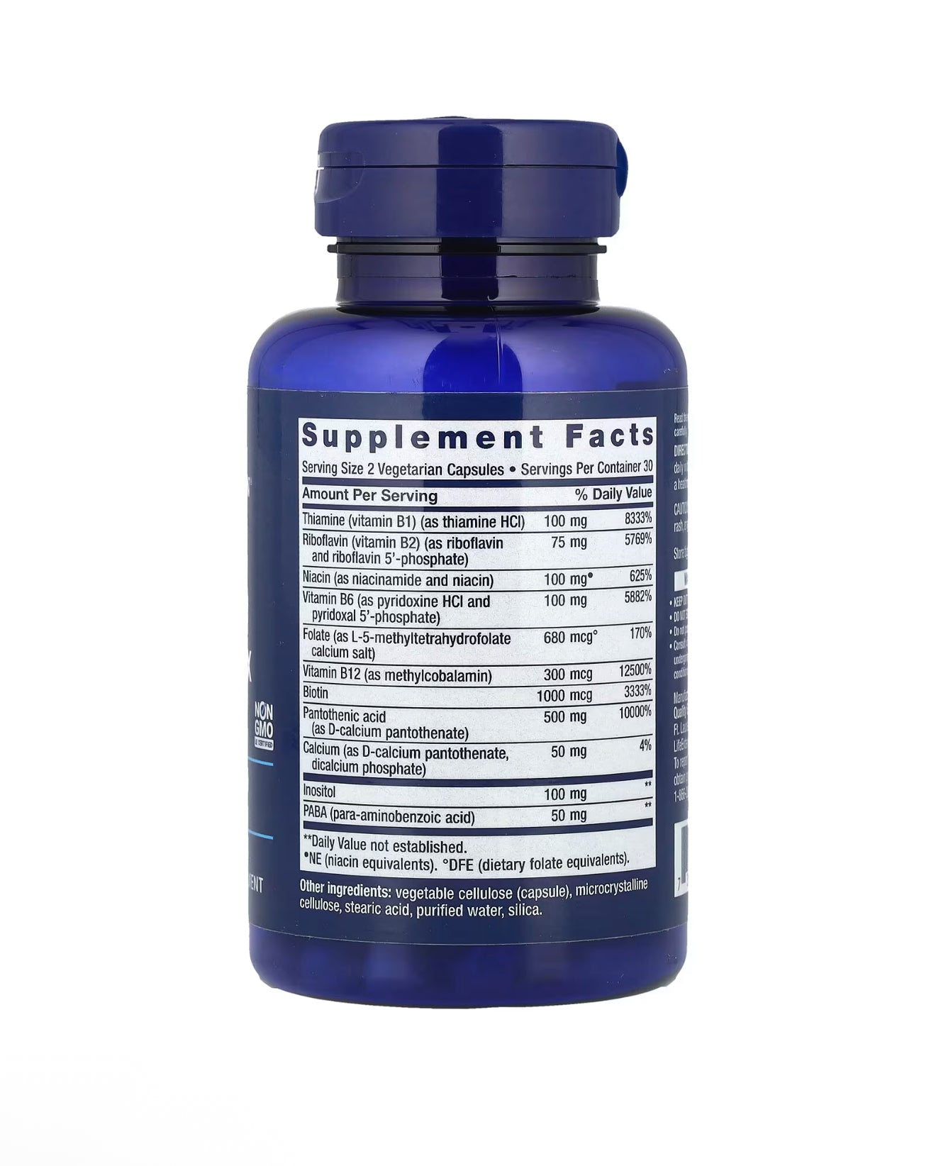 Life Extension BioActive Complete B-Complex, 60 Vegetarian Capsules