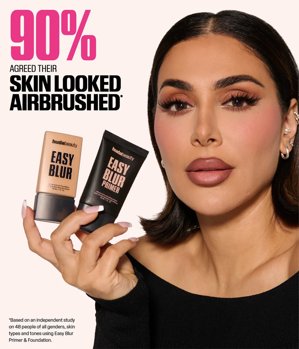 HUDA BEAUTY Mini Easy Blur Silicone-Free Smoothing & Pore-
Minimizing Primer