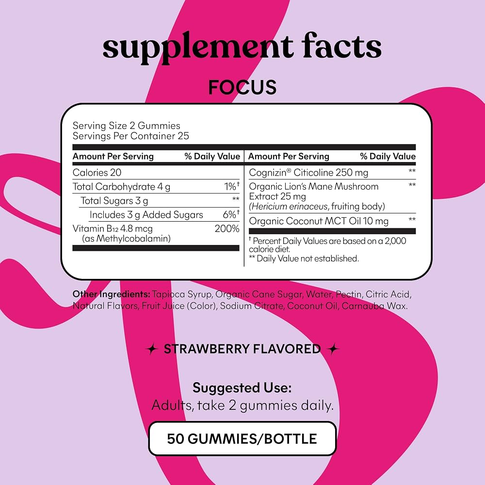 Lemme focus Concentration & Brain Health Gummies