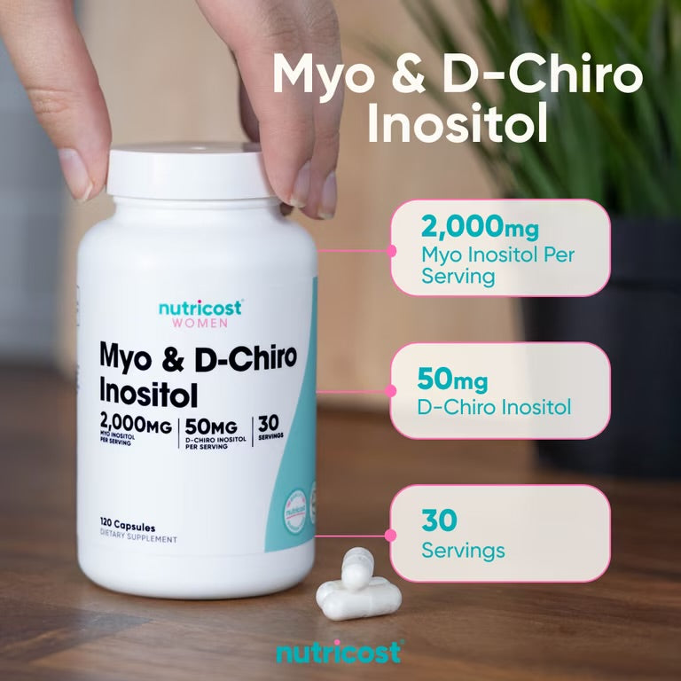 Nutricost, Women, Myo & D-Chiro Inositol, 120 Capsules
