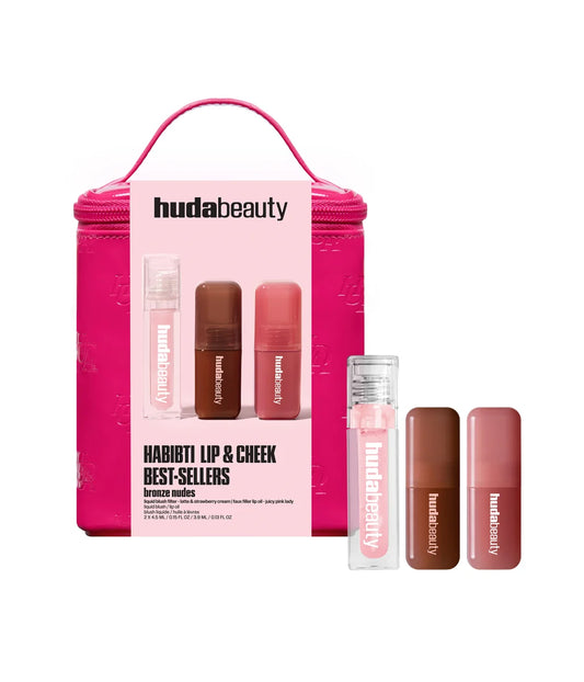 HUDA BEAUTY Habibti Lip And Cheek Best
Sellers Kit