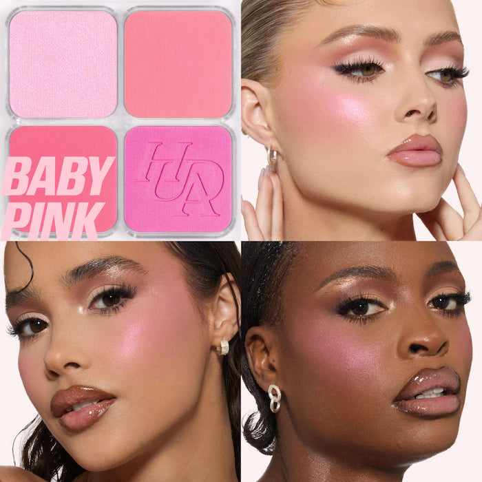 HUDA BEAUTY Blush Filter Blurring Blushlighters Palette Baby Pink