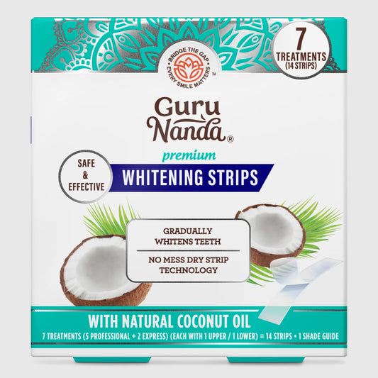 GuruNanda Premium Whitening Strips, 14 Strips