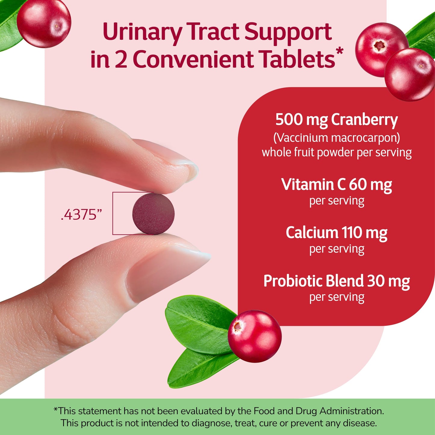 21st Century, Cranberry Plus Probiotic, 60 Tablets
