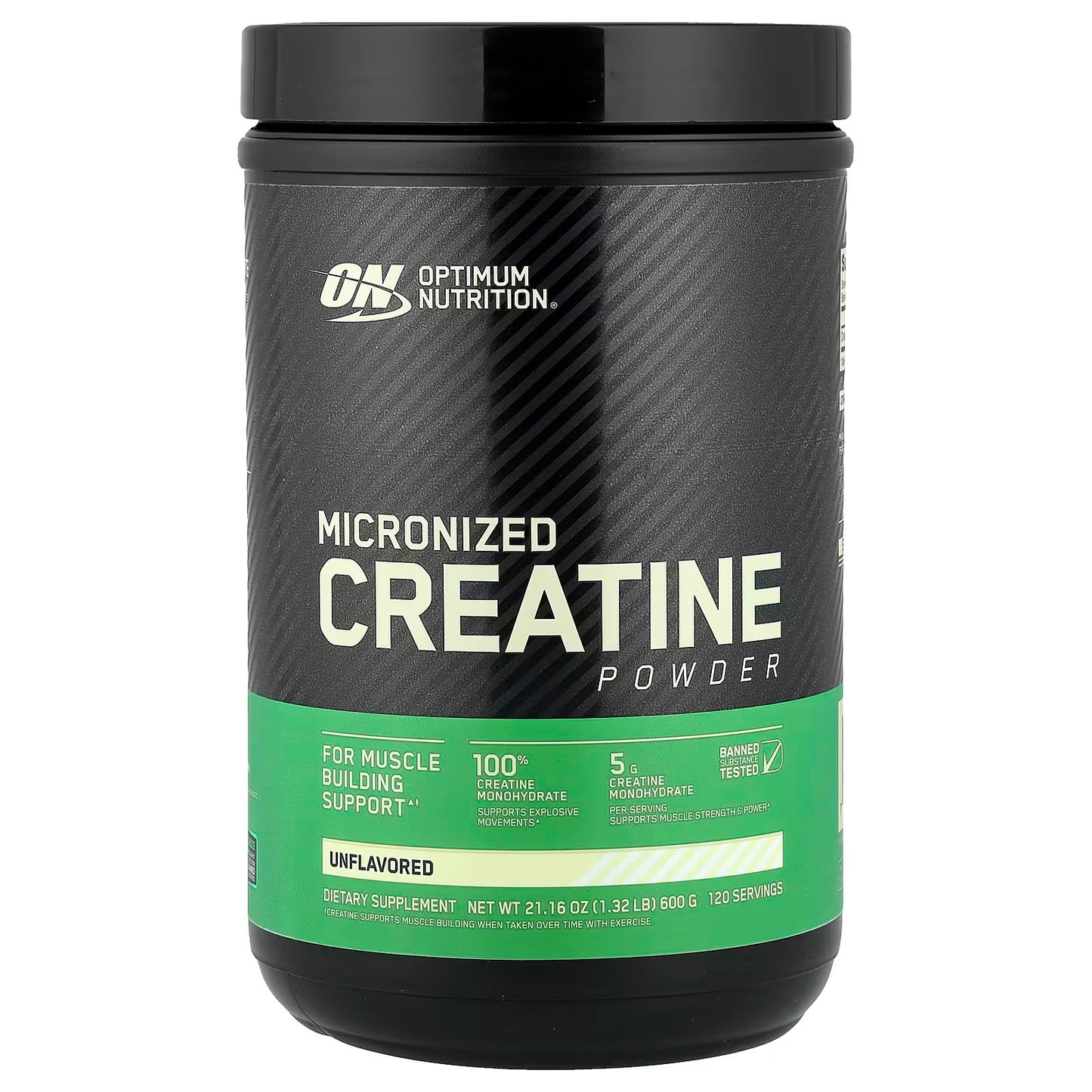Optimum Nutrition Micronized Creatine Powder, Unflavored, (600 g)