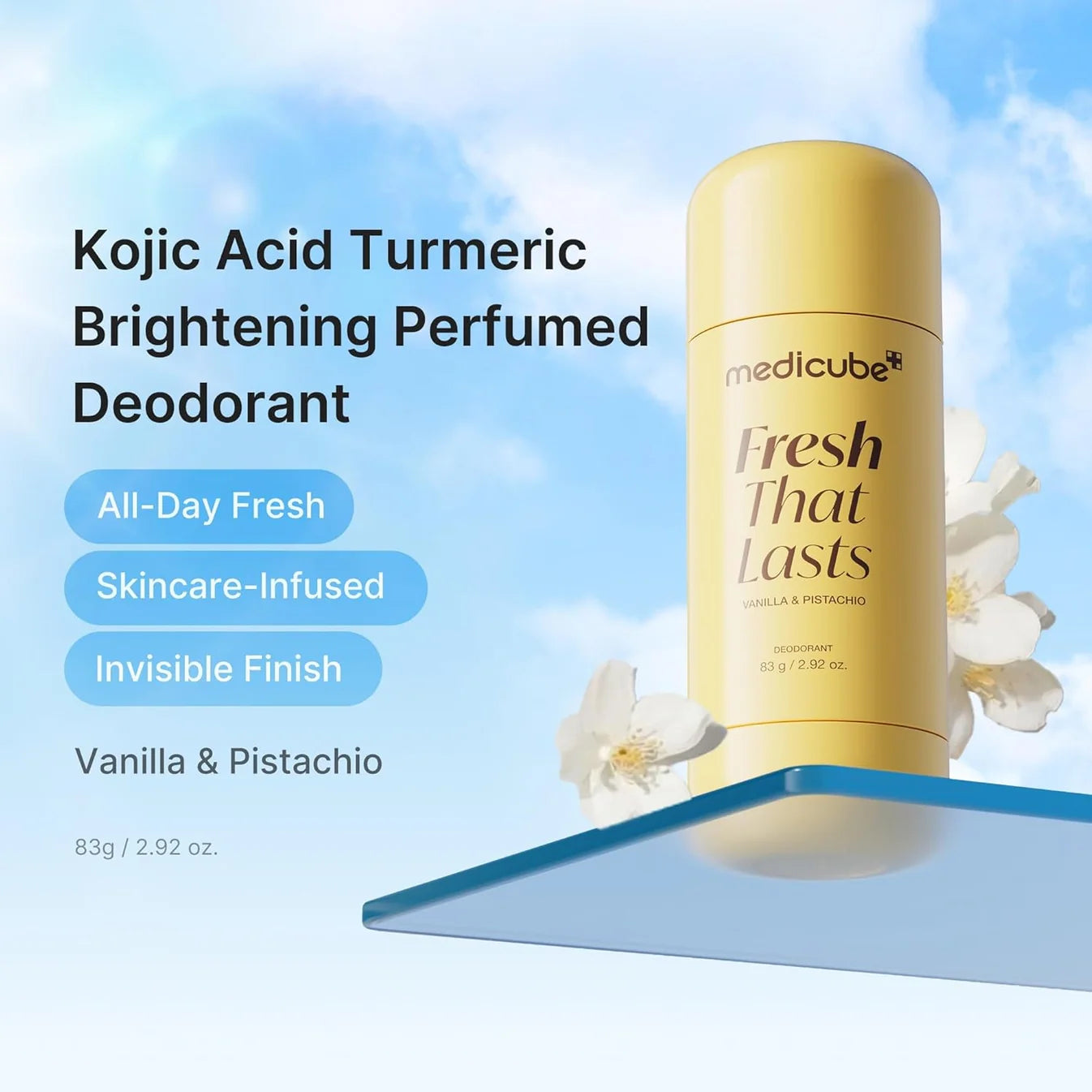 Medicube Deodorant Fresh that Lasts Vanilla & Pistachio - 83g